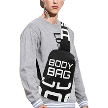 Load image into Gallery viewer, BODY BAG CROSS BODY MESSENGER BLACK AND WHITE Chest Bag
