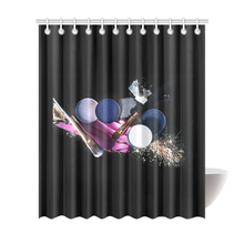 Load image into Gallery viewer, Unique Novelty Girly Eyeshadow Bathroom Shower Curtain 72"x 84"