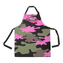 Load image into Gallery viewer, CAMO UNIQUE NOVELTY NAIL TECHNICIAN SMOCK APRON 2 DESIGNS