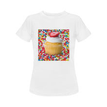 Load image into Gallery viewer, UNIQUE NOVELTY WOMENS CUPCAKE TSHIRT 3 COLORS