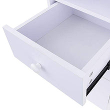 Load image into Gallery viewer, WHITE NAIL TECHNICIAN TABLE MANICURIST DESK WITH DRAWERS