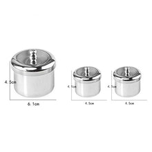 Load image into Gallery viewer, Stainless Steel 3 Pieces Manicure Acrylic Powder & Liquid Set Container Organizer Tray