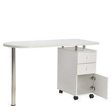Load image into Gallery viewer, WHITE Nail Table Portable Manicure Table Station