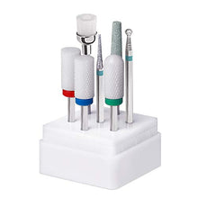 Load image into Gallery viewer, Ceramic Nail Drill Bits 7Pcs Nails File Bit 3/32" Acrylic Gel Nails