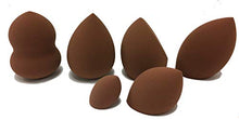 Load image into Gallery viewer, BROWN Pro Makeup Foundation Blending Sponges - 6Pcs Set