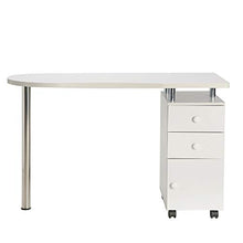 Load image into Gallery viewer, WHITE Nail Table Portable Manicure Table Station