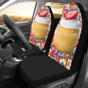 UNIQUE NOVELTY CUPCAKE2 Car Seat Covers (Set of 2)