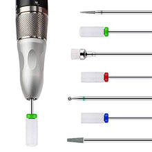 Load image into Gallery viewer, Ceramic Nail Drill Bits 7Pcs Nails File Bit 3/32" Acrylic Gel Nails
