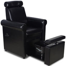 Load image into Gallery viewer, Black Pedicure Foot Spa Station Chair (FOOT TUB NOT INCLUDED)