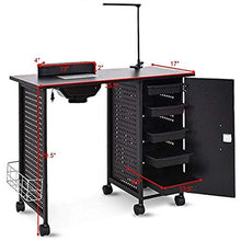 Load image into Gallery viewer, Manicure Nail Table, Steel Frame Nail Station Table Manicure Salon Spa Table Nail Art Desk