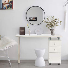 Load image into Gallery viewer, WHITE Nail Table Portable Manicure Table Station
