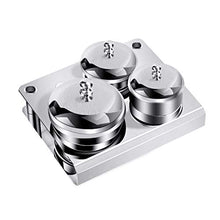Load image into Gallery viewer, Stainless Steel 3 Pieces Manicure Acrylic Powder & Liquid Set Container Organizer Tray