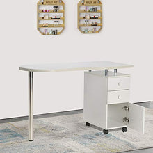 Load image into Gallery viewer, WHITE Nail Table Portable Manicure Table Station