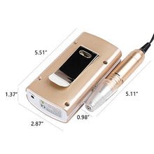 Load image into Gallery viewer, GOLD Professional Rechargeable Nail Drill Machine 30,000RPM WITH BAG AND TOOLS