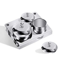 Load image into Gallery viewer, Stainless Steel 3 Pieces Manicure Acrylic Powder & Liquid Set Container Organizer Tray