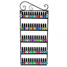 Load image into Gallery viewer, Nail Polish Wall Rack Organizer Holds 50 Bottles