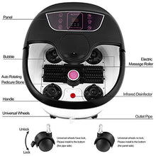 Load image into Gallery viewer, Foot Spa Bath with Heat and Massage and Bubble Jets, Motorized Shiatsu Jets