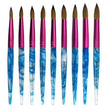 Load image into Gallery viewer, DESIGNER Acrylic Nail Brush Kolinsky Hair SIZE 6,8,10,12,14,16,18,20,22