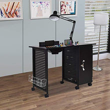 Load image into Gallery viewer, Manicure Nail Table, Steel Frame Nail Station Table Manicure Salon Spa Table Nail Art Desk