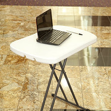 Load image into Gallery viewer, Adjustable MOBILE NAIL TECH Folding Table White