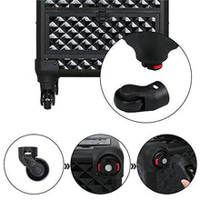 Load image into Gallery viewer, Large BLACK MAKEUP OR NAIL TECH Professional Rolling Travel Train Case