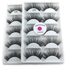 Load image into Gallery viewer, 2Box/5X Real Mink False Eyelashes 100% Siberian Mink Fur 10 PAIR TOTAL