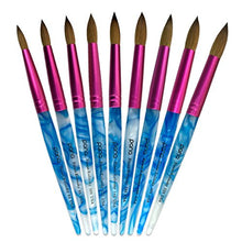 Load image into Gallery viewer, DESIGNER Acrylic Nail Brush Kolinsky Hair SIZE 6,8,10,12,14,16,18,20,22