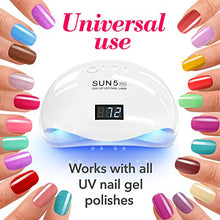 Load image into Gallery viewer, DOUBLE HAND SUN 5 Pro Best UV LED Nail Lamp 72W