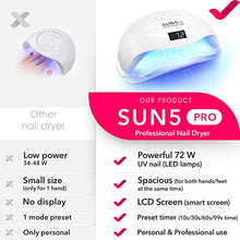 Load image into Gallery viewer, DOUBLE HAND SUN 5 Pro Best UV LED Nail Lamp 72W