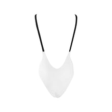 Load image into Gallery viewer, Novelty Sexy White Low Cut Back One-Piece Swimsuit Up to 3XXX