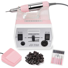 Load image into Gallery viewer, Makartt Nail Drill Portable Electric Nail File Machine Geneviere E File Pink JD700 Professional 30000RPM Manicure Drill for Acrylic Nails Poly Nail Gel Polish