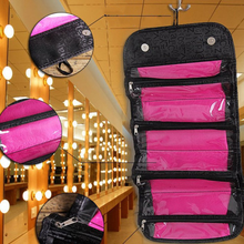 Load image into Gallery viewer, New Arrival Foldable Design Women Makeup Beauty Toiletry Storage Bag Waterproof Large Capacity Make up Organizer Pouch Bag Black