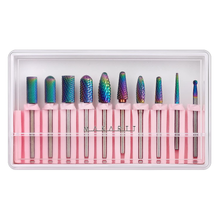 Load image into Gallery viewer, Makartt Nail Drill Bits Set, 10Pcs Tungsten Carbide Nail Drill Bits Remove Acrylic Poly Nail Gel Nail Polish B-36, 3/32 Inch for Acrylic Gel Nails Cuticle Manicure Pedicure