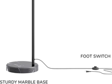 Load image into Gallery viewer, Inlight 66" Modern Rose Gold Arc Floor Lamp with Metal Shade and Black Marble Base, LED Bulb Included, IN-0806-1-CP