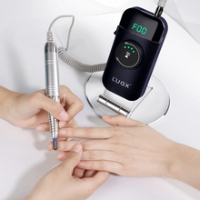 Load image into Gallery viewer, L'UGX Professional Rechargeable Nail Drill Machine, Brushless 35000RPM Cordless Nail Drill, Portable Electrical File for Acrylic, Gel, Manicure Pedicure