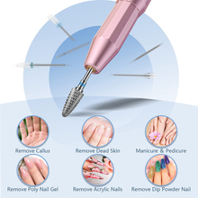 Load image into Gallery viewer, 13PC Nail Drill Bits Set, Drill Bits for Nails, 3Pcs Tungsten Carbide Drill Bits+ 3Pcs Ceramic Efile Nail Drill Bits+ 6Pcs Diamond Drill Bits+ 1Pcs Brush, 3/32 Inch Nail Bits for Nail Drill