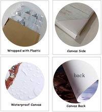 Load image into Gallery viewer, Derkymo 3 Pieces Makeup Picture Wall Decor Salon Fashion Canvas Art Leopard Pattern High Heels Lips and Nail Polish Painting Print Artworks for Bedroom Stretched and Framed Ready to Hang 12"X12"X3Pcs