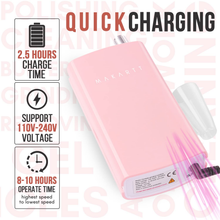 Load image into Gallery viewer, Makartt MALORY 30000RPM Nail Drill Machine Rechargeable Portable Electric E File Remove Acrylic Gel with Nail Bits