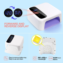 Load image into Gallery viewer, Cordless Led Nail Lamp, BETE Wireless Nail Dryer, 72W Rechargeable Led Nail Light, Portable Gel UV Led Nail Lamp with 4 Timer Setting Sensor and LCD Display, Professional Led Nail Lamp for Gel Polish