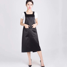 Load image into Gallery viewer, Minkissy Salon Apron Waterproof Hair Stylist Apron Hairdressing Barber Smock Cape Waitress Clothes Vest with Pocket for DIY Salon Barber Pet Groomers