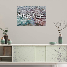 Load image into Gallery viewer, Motivational Hustle Wall Art Inspirational Entrepreneur Quotes Office Decor Canvas Painting Inspiring Poster Pictures Prints Framed Artwork Office Living Room Decorations Wall Decor - 12"Hx18"W
