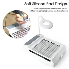 Load image into Gallery viewer, Nail Salon Dust Collector with Lamp for Acrylic Nails, Professional Nail Vacuum Cleaner Suction Fan with Stainless Steel Cuticle Pusher Manicure Tool (01)