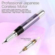 Load image into Gallery viewer, Belle Rechargeable Professional Nail Drill, 35000RPM Nail Drills for Acrylic Nails Portable Electric Nail File with 6 Pcs Nail Drill Bits for Nail Art Manicure/Pedicure