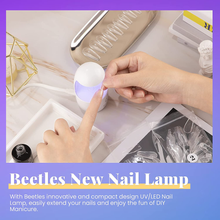 Load image into Gallery viewer, Beetles Mini Nail LED Lamp, Innovative Gel Nail Lamp Manicure UV LED Light for Nail Glue Gel/Gel Polish/Poly Extension Gel, Quicky-Dry Curing Lamp Portable Nail Dryer DIY Nail Art
