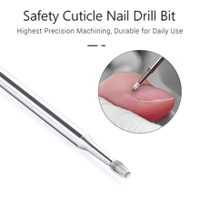 Load image into Gallery viewer, Melodysusie Cuticle Clean Nail Drill Bit 3/32'', Professional Safety Carbide Nail Bit under Nail Cleaner for Cuticle Dead Skin Nail Prepare, Two Way Rotate, Manicure Nail Salon Supply (Medium)