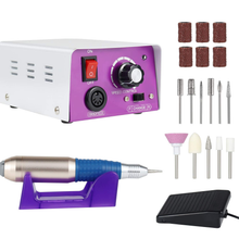 Load image into Gallery viewer, Nail Drill - Professional Nail Drill Machine 25000 Rpm Electric Nail Drill for Acrylic, Gel Nails, Manicure Pedicure Polishingwith 11Pcs Nail Drill Bits and Sanding Bands for Home and Salon Use