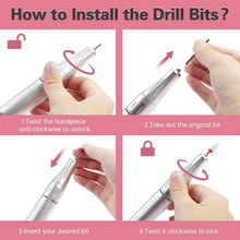 Load image into Gallery viewer, YOKE FELLOW Rechargeable 35000RPM Nail Drill, Portable Nail Drill Machine Electric Nail E File Manicure Drill Set High Speed Nail Tools for Nail Salon, Silver