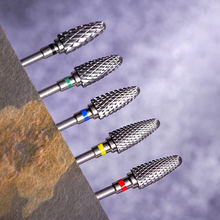 Load image into Gallery viewer, Fantexy Nail Drill Bits Set for Acrylic Nails,3/32 Inch Professional Tungsten Nail File Bits Nail Art Tools,Manicure Pedicure Shapen Remove Tools, Home Salon Use(5Pcs)
