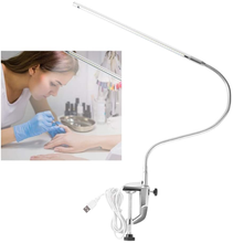 Load image into Gallery viewer, Rotekt Clip on Lamp, USB Led Table Lamp for Nails, Led Desk Lamp for Nails Tech Manicure Desk Bedside Table Lamp, Professional Gooseneck 360° Swivel with Switch Led Clamp for Reading Tattoo