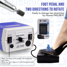 Load image into Gallery viewer, Makartt Nail Drill Electric Nail File JD700 Nail Drills for Acrylic Nails Professional 30000RPM Manicure Tools Nail Stuff Acrylic Nail Drill for Nail Dip Kit Acrylic Powder Poly Nail Gel B-01